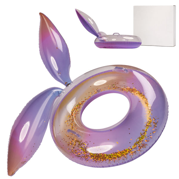 Pripučiamas plaukimo ratas „Undinėlė“ su blizgučiais „Galaxy“ 94 cm XXL (iki 60 kg) PA32