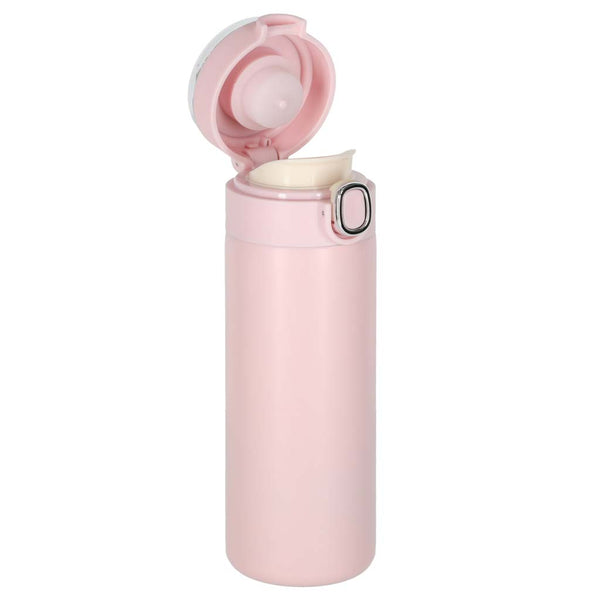 Termo puodelis su snapeliu ir LED ekranu, 350 ml, rožinis N114