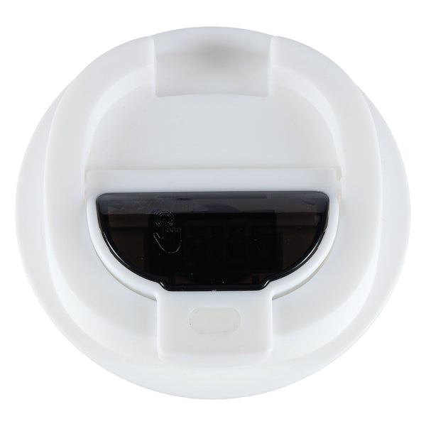 Kelioninis LED puodelis su snapeliu 500 ml, baltas N110