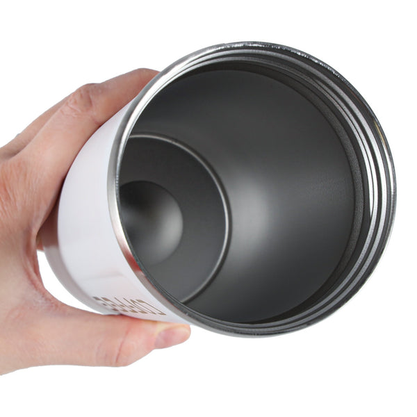 Kelioninis LED puodelis su snapeliu 500 ml, baltas N110