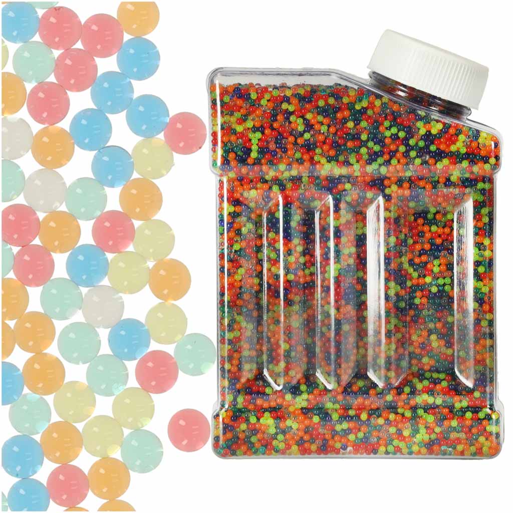 Vandens hidrogelio rutuliukai gėlėms, įvairiaspalviai, 250 g (50 000 vnt.), 7–8 mm N40