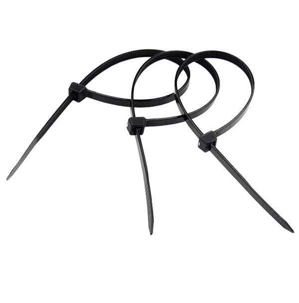 Kabelių užveržimo dirželiai juodi 100 vnt. 100x2,5 mm A24
