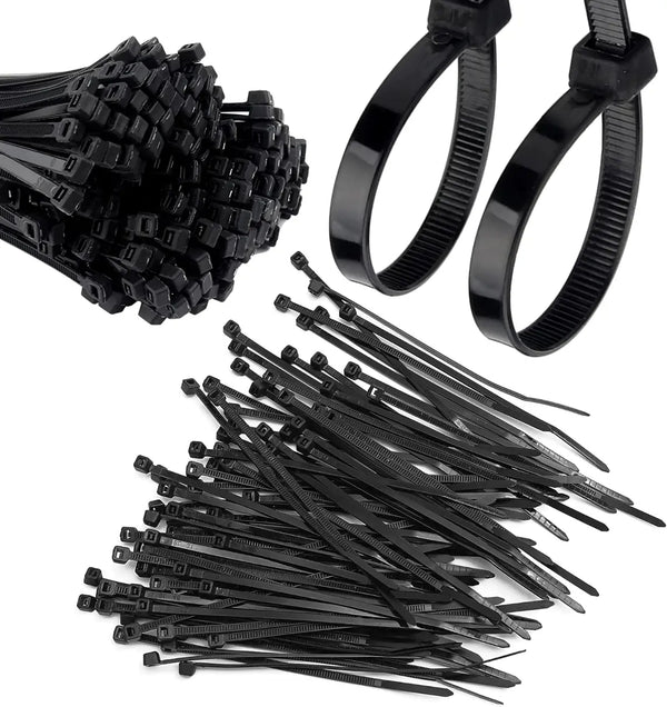 Kabelių užveržimo dirželiai juodi 100 vnt. 100x2,5 mm A24