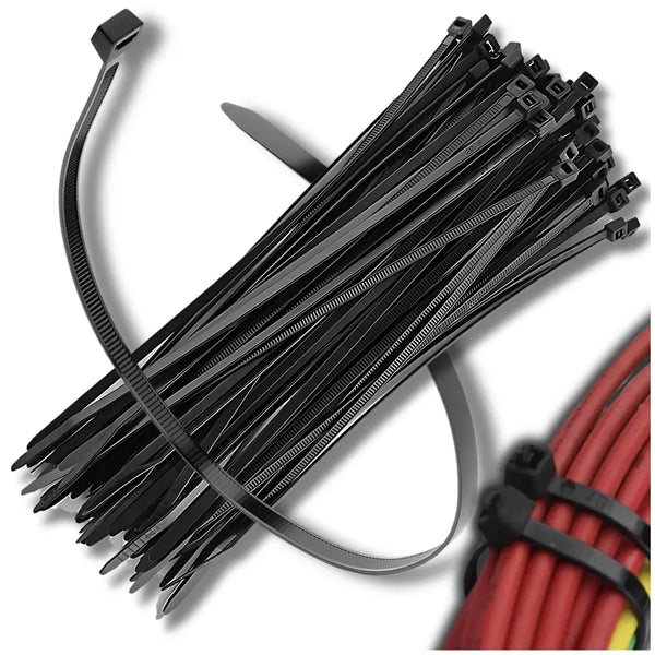 Kabelių tvirtinimo dirželiai juodi 200x4,8 mm (100 vnt.) A27