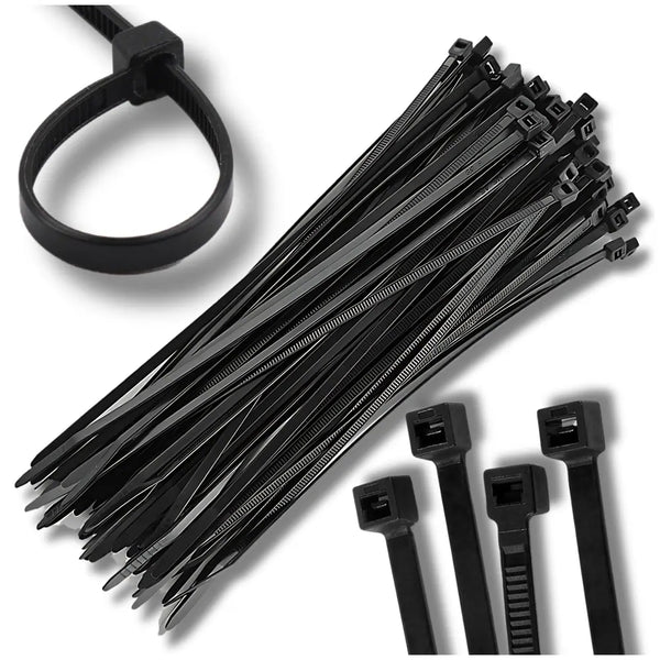 Kabelių tvirtinimo dirželiai juodi 200x4,8 mm (100 vnt.) A27