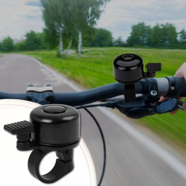 Metalinis garsus dviračio skambutis ant vairo D26