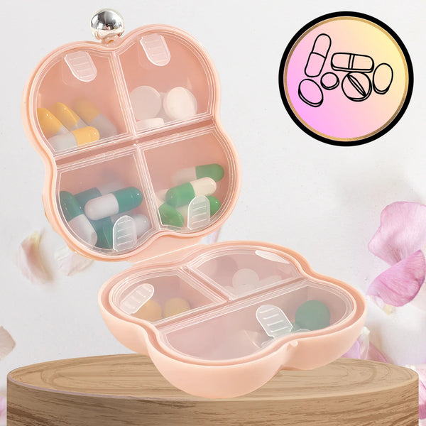 Rožinis vaistų organizatorius 7 dienoms, plastikas O11