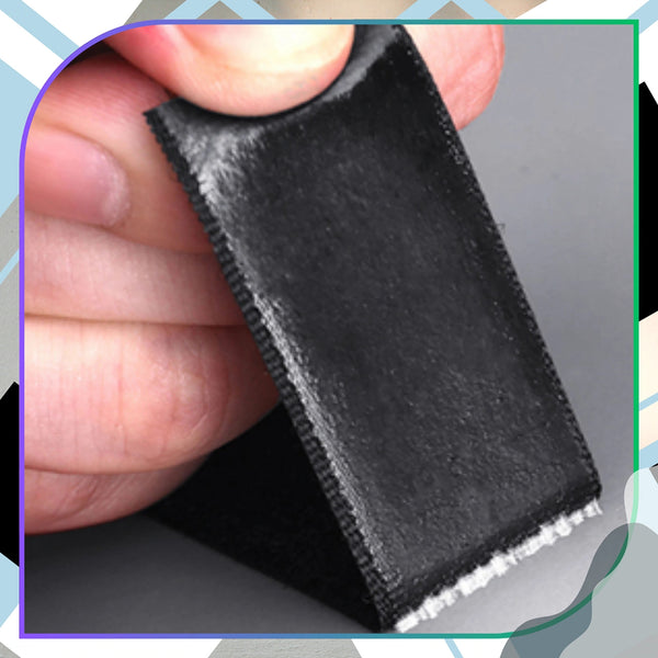 Lipni Velcro juosta juoda 2,5 cm 5 m (komplektas) B10