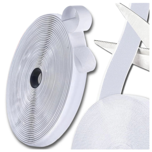 Lipni Velcro juosta balta 2,5 cm 5 m (komplektas) B11
