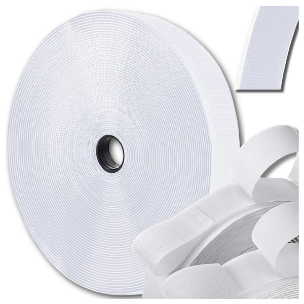 Lipni Velcro juosta balta 2,5 cm 5 m (komplektas) B11