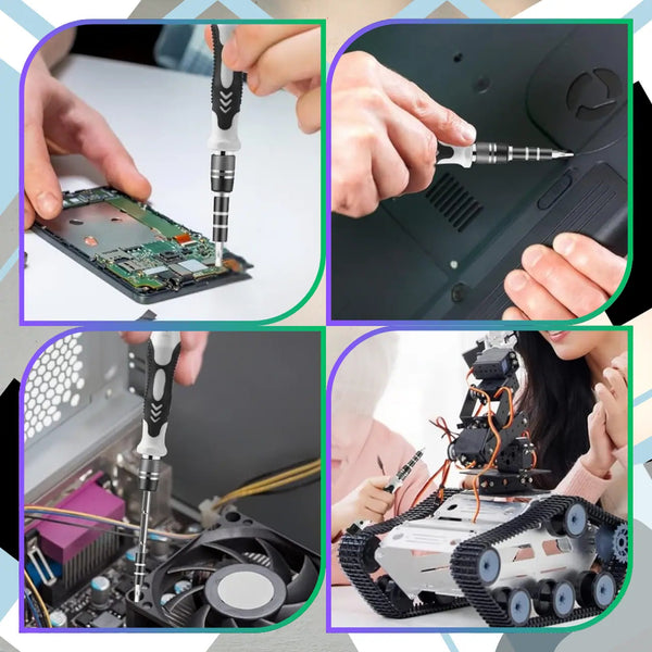 Precizinių atsuktuvų rinkinys 115in1 CR-V TORX A66