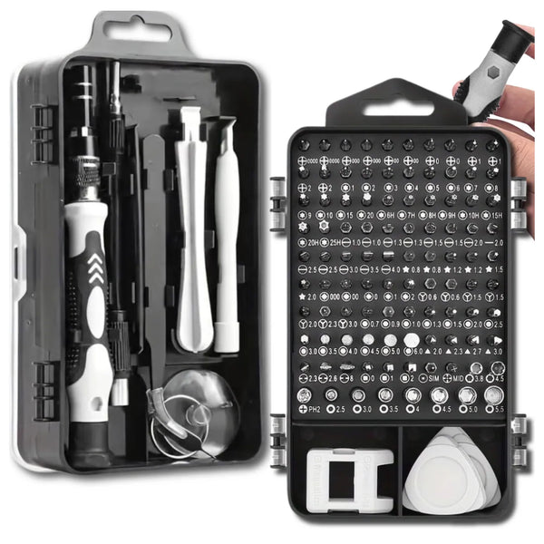 Precizinių atsuktuvų rinkinys 115in1 CR-V TORX A66