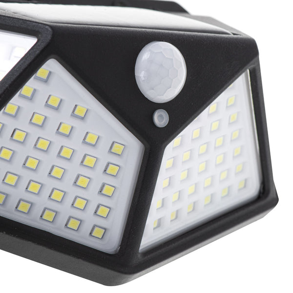 Saulės lempa su judesio ir sutemų jutikliu, 100 LED N15