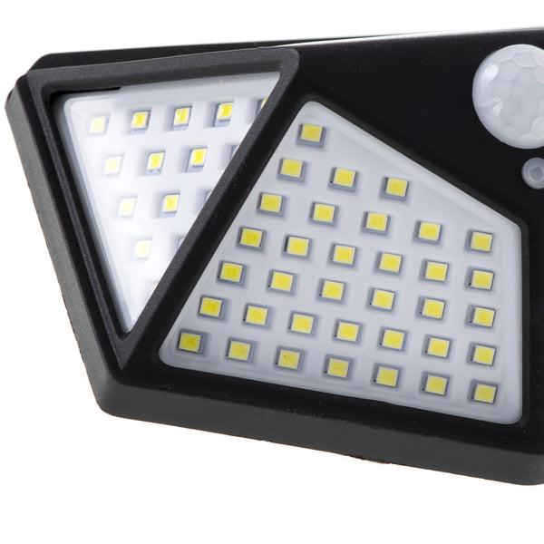 Saulės lempa su judesio ir sutemų jutikliu, 100 LED N15