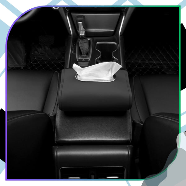 Juodas ekoodos servetėlių dėklas automobiliui A228