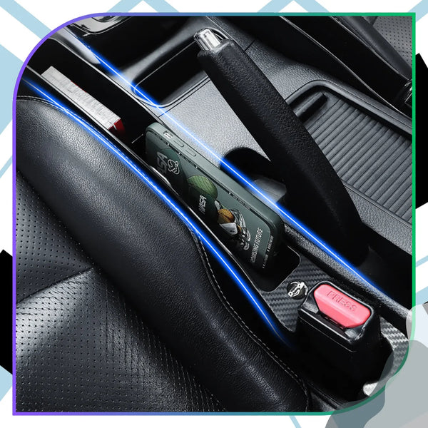 Automobilinis organizatorius juodas tarp sėdynių A155