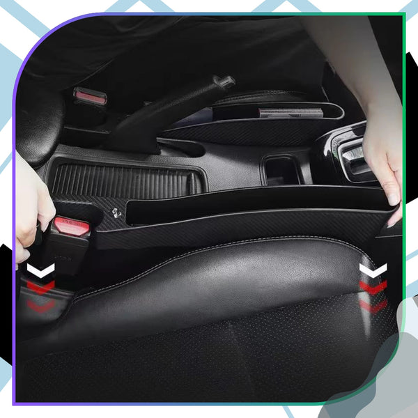 Automobilinis organizatorius juodas tarp sėdynių A155