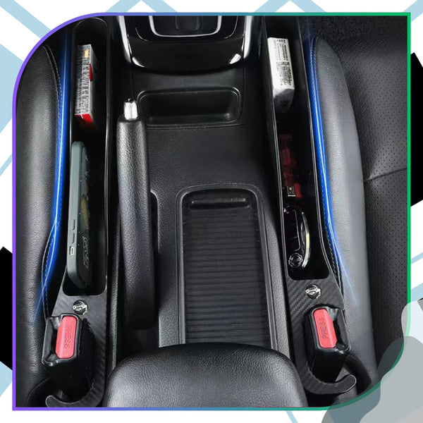 Automobilinis organizatorius juodas tarp sėdynių A155