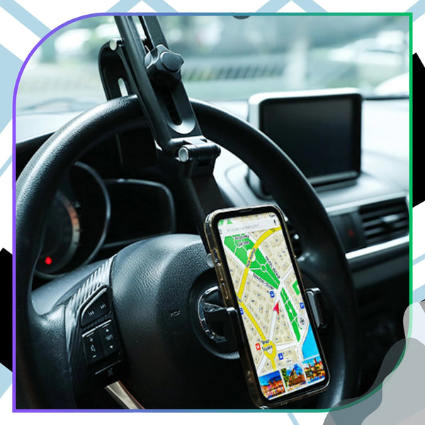 Automobilinis telefono laikiklis skydeliui 1080° A184