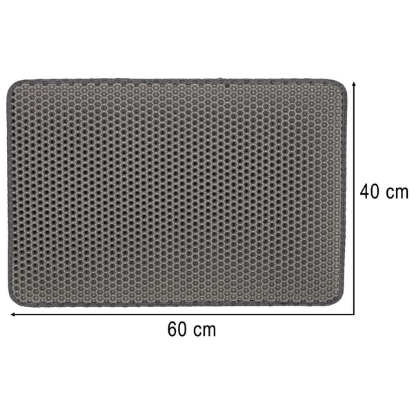 Vandeniui atsparus dviejų sluoksnių kačių tualeto kilimėlis 40×60 cm XXL M29
