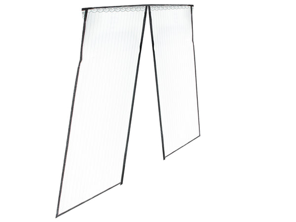 Magnetinis tinklelis nuo uodų durims 110×220 cm, juodas N34