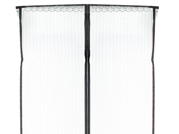 Magnetinis tinklelis nuo uodų durims 110×220 cm, juodas N34