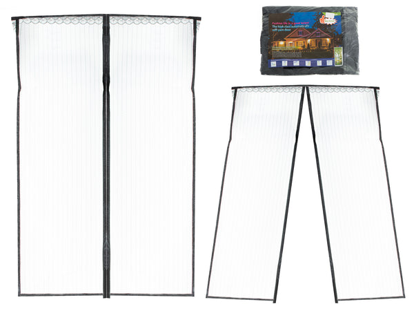 Magnetinis tinklelis nuo uodų durims 160×230 cm, juodas N33