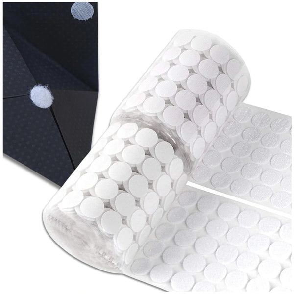 Lipnūs Velcro taškeliai balti 20 mm, 600 vnt. B13