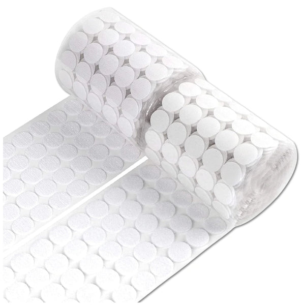 Lipnūs Velcro taškeliai balti 20 mm, 600 vnt. B13