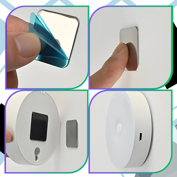 Belaidė LED sieninė lempa, balta, USB B16