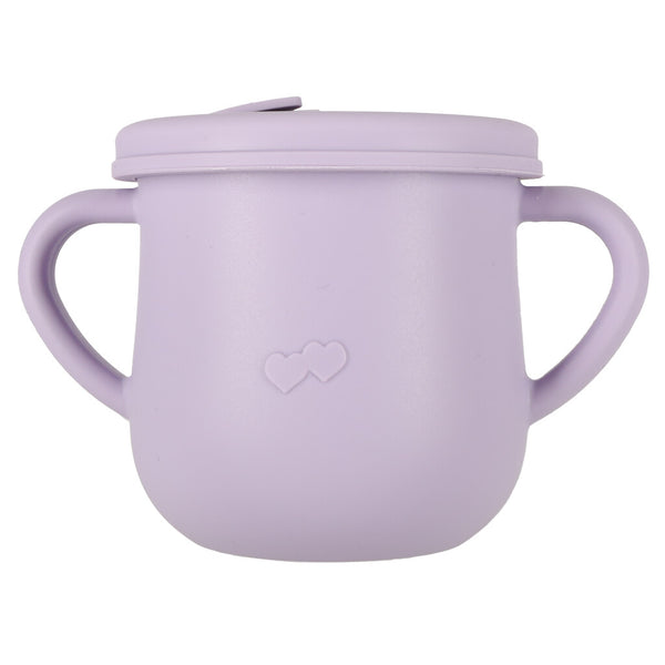 Silikoninių indų rinkinys kūdikiams „Krabas“, 9 dalys, violetinis N38