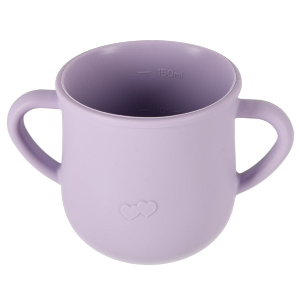 Silikoninių indų rinkinys kūdikiams „Krabas“, 9 dalys, violetinis N38