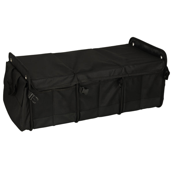 Automobilio bagažinės organizatorius su šaldymu, 3 skyriai, XXL termo krepšys 37×75×32 cm M67