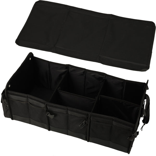 Automobilio bagažinės organizatorius su šaldymu, 3 skyriai, XXL termo krepšys 37×75×32 cm M67