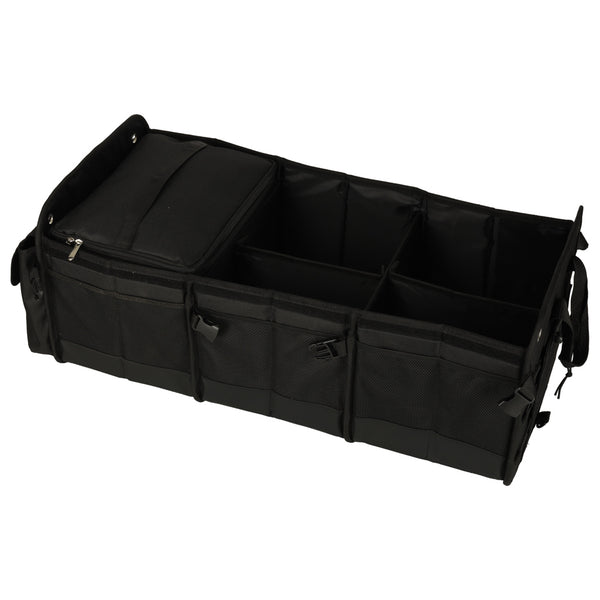 Automobilio bagažinės organizatorius su šaldymu, 3 skyriai, XXL termo krepšys 37×75×32 cm M67