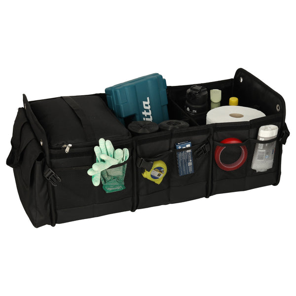 Automobilio bagažinės organizatorius su šaldymu, 3 skyriai, XXL termo krepšys 37×75×32 cm M67