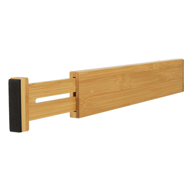 Reguliuojamas bambukinis stalčiaus skirtukas stalo įrankiams, 43 cm, 1 vnt. N59