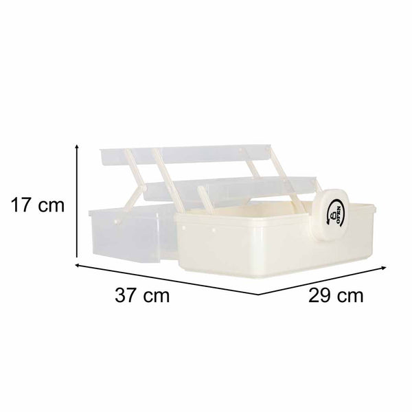 Didelis XL vaistų organizatorius su užtrauktuku, 29 × 19 × 15,5 cm N44
