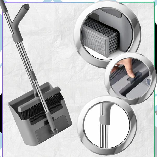 Valymo rinkinys 3in1 pilkas su kotu „Leniuch“ DH122
