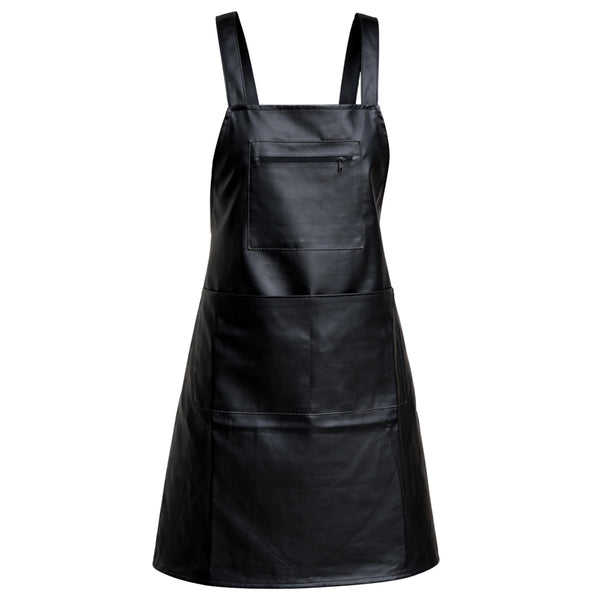 Vandeniui atspari PVC prijuostė, juoda, 80×62 cm H163