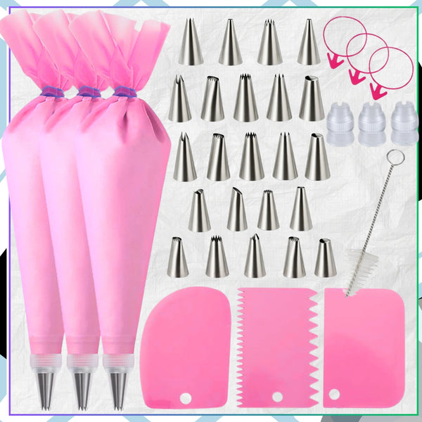 Konditerinis tortų dekoravimo rinkinys 37 vnt. H180