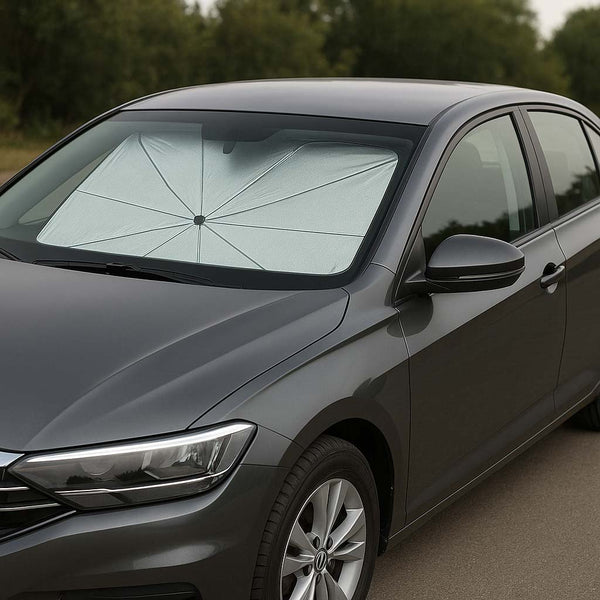 Sulankstomas UV skydelis nuo saulės automobilio priekiniam stiklui 65×110 cm M50