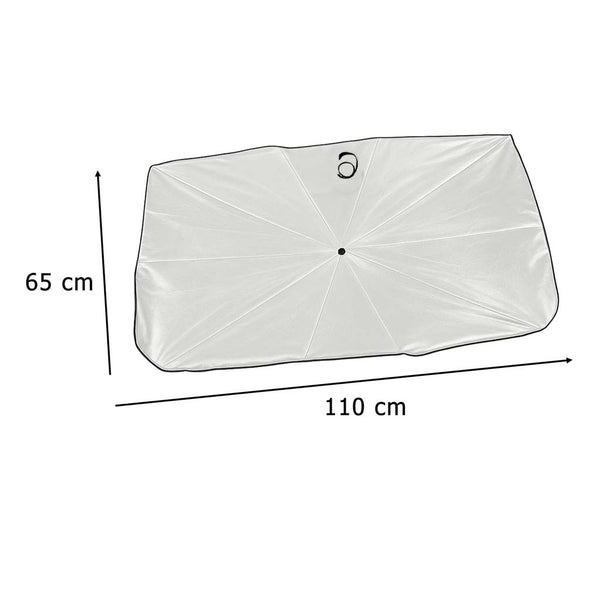 Sulankstomas UV skydelis nuo saulės automobilio priekiniam stiklui 65×110 cm M50