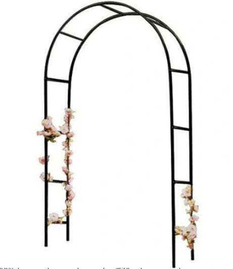 Sodo pergolė LUARO arka vijokliniams augalams (rožėms, gėlėms, gebenėms), metalinė 240 × 140 cm I12