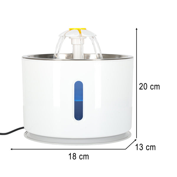 Automatinis LED gertuvė-fontanas šunims ir katėms, 2,4l, su filtru, USB M42