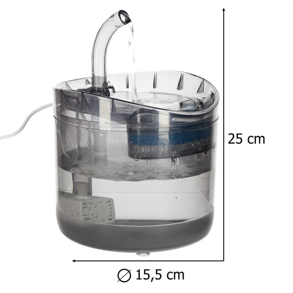 Automatinė gertuvė-fontanas šunims ir katėms, 1,8 l, su filtru, USB M40