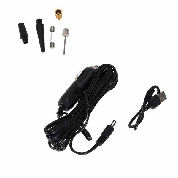 Elektrinis dviračio ir automobilio oro siurblys su USB powerbanku M66
