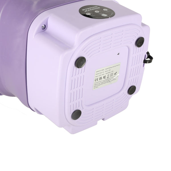 Automatinė turistinė mini sulenkstoma nešiojama skalbyklė 8 l, violetinė N49