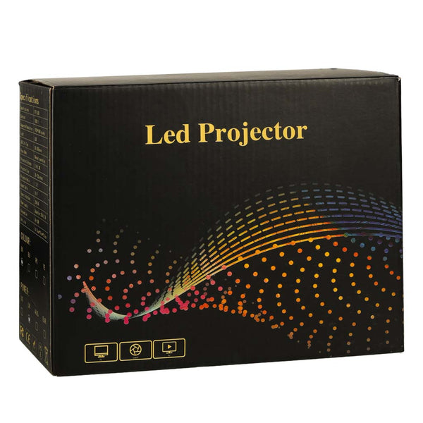 Nešiojamas LED projektorius TFT LCD 16:9 1920×1080 USB 20 W baltas M9