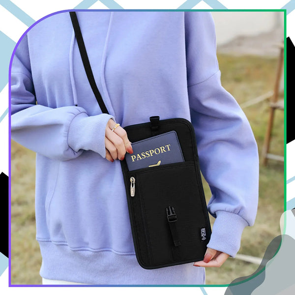 Kelioninė dokumentų dėklas RFID, juodas E61